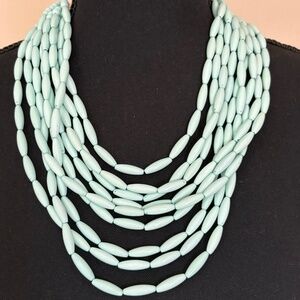 Salt Air Atelier Celadon Sea Glass Multi-Strand Necklace-Scandi Girl